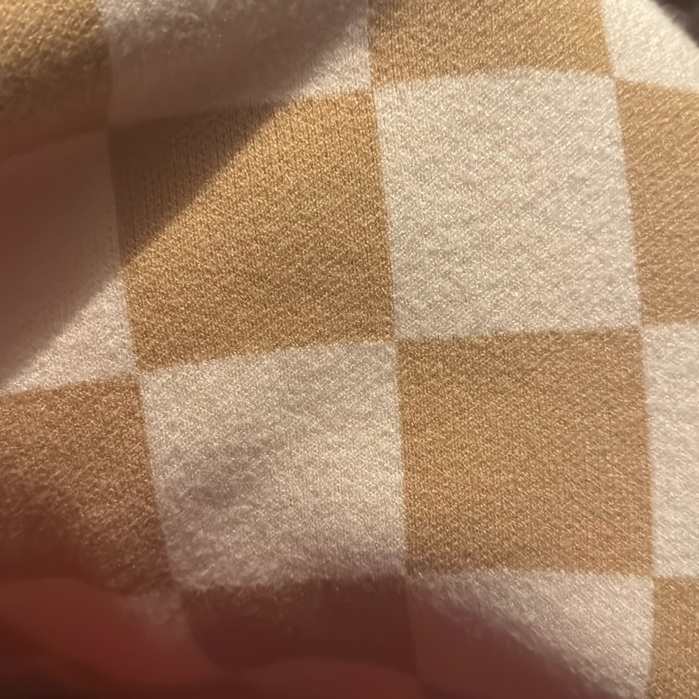 Sweater (cream and tan check)